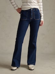 U.S. Polo Assn Blue Pocket Front Flared Jeans - Image 1 of 10