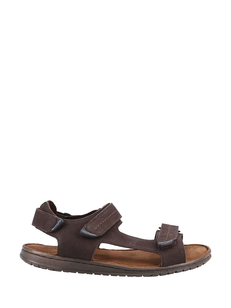 Hush Puppies Brown Neville Qtr Strap Sandals - Image 1 of 4