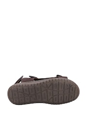 Hush Puppies Brown Neville Qtr Strap Sandals - Image 4 of 4