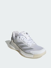 adidas White Crazyquick Boost Padel Shoes - Image 1 of 4