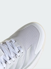 adidas White Crazyquick Boost Padel Shoes - Image 4 of 4