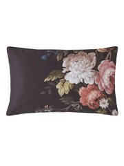 Graham & Brown Black Hague Fleurs 100% Cotton Duvet Cover and Pillowcase Set - Image 7 of 7