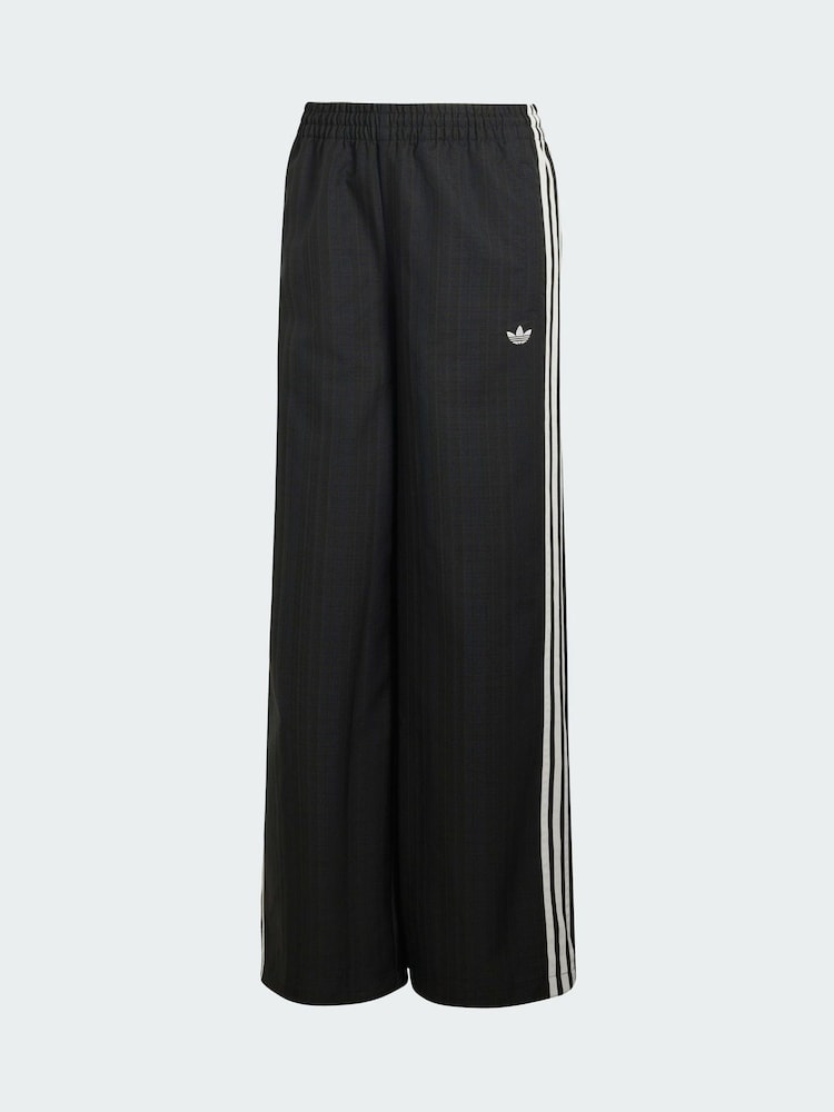 adidas Originals Black Loose Check Track Joggers - Image 5 of 5 adidas Originals Black Loose Check Track Joggers - Image 5 of 5