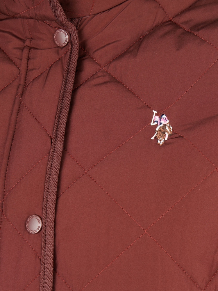 U.S. Polo Assn. Brown Diamond Quilted Jacket - Image 10 of 10 U.S. Polo Assn. Brown Diamond Quilted Jacket - Image 10 of 10