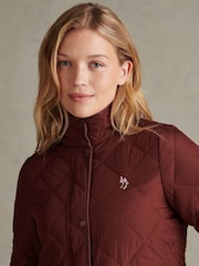 U.S. Polo Assn. Brown Diamond Quilted Jacket - Image 6 of 10