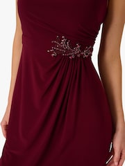 Adrianna Papell Red Studio Jersey Embellished Gown - Image 4 of 6