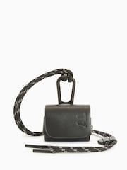 AllSaints Black Airpod Case Lanyard - Image 1 of 5