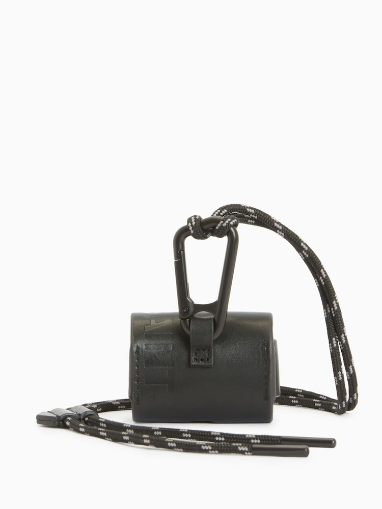 AllSaints Black Airpod Case Lanyard - Image 2 of 5