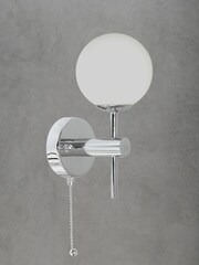 Searchlight Chrome Broadway Wall Bracket With Opal Glass - Image 2 of 3