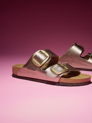Birkenstock Bronze Arizona Birko-Flor Graceful Big Buckle Sandals - Image 5 of 7