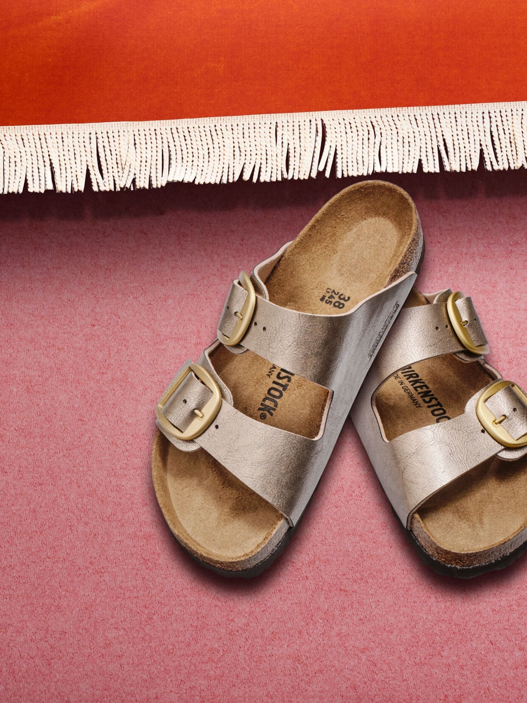 Birkenstock bronze sandals clearance