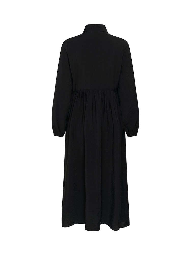 Kaffe Black KAgilda Balloon Sleeve Shirt Dress - Image 6 of 6 Kaffe Black KAgilda Balloon Sleeve Shirt Dress - Image 6 of 6