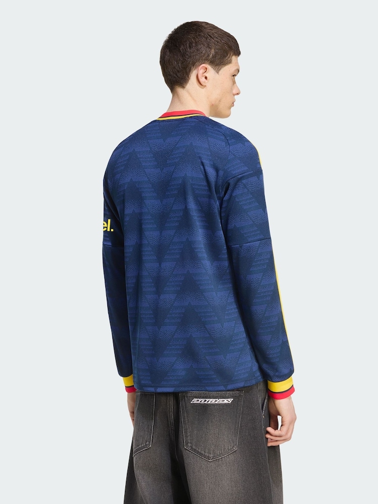 adidas Blue Arsenal Fc 26/27 Away Long Sleeve Jersey - Image 2 of 5 adidas Blue Arsenal Fc 26/27 Away Long Sleeve Jersey - Image 2 of 5