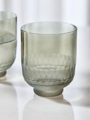 Lipsy 2 Pack Smoke Grey Honeycomb Tumblers - Image 3 of 4