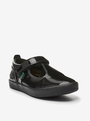 Kickers Black Infants Kariko T-Bar Patent Leather Hook And Loop Shoes - Image 2 of 8