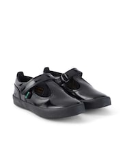 Kickers Black Infants Kariko T-Bar Patent Leather Hook And Loop Shoes - Image 3 of 8