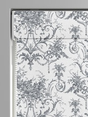 Laura Ashley Grey Tuileries Made to Measure 100% Cotton Roman Blinds - Image 3 of 6
