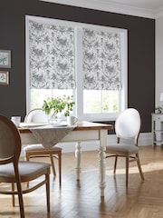 Laura Ashley Grey Tuileries Made to Measure 100% Cotton Roman Blinds - Image 5 of 6