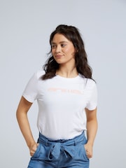 Animal White Womens Marina Logo 100% Cotton T-Shirt - Image 1 of 6