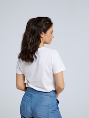 Animal White Womens Marina Logo 100% Cotton T-Shirt - Image 2 of 6