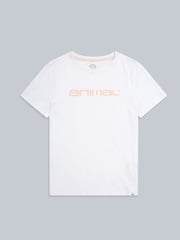 Animal White Womens Marina Logo 100% Cotton T-Shirt - Image 5 of 6