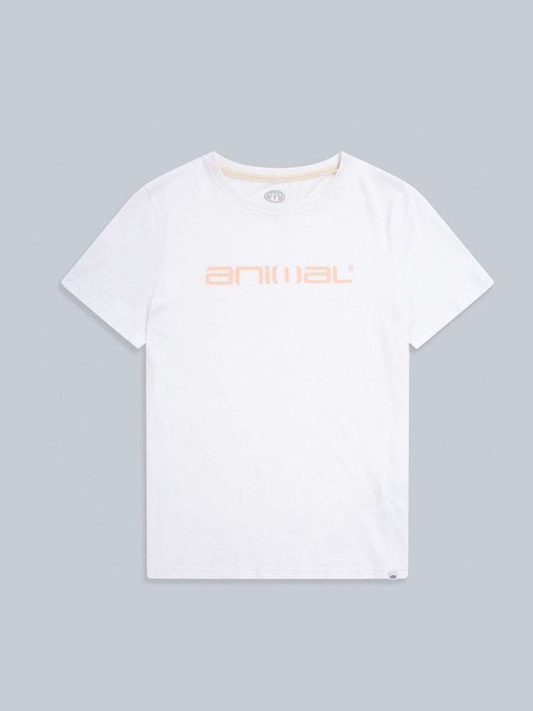Animal White Ecru Womens Marina Logo T-Shirt - Image 5 of 6