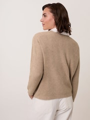 Celtic & Co. Brown Studio Ribbed V-Neck Jumper - Image 2 of 8