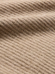 Celtic & Co. Brown Studio Ribbed V-Neck Jumper - Image 6 of 8