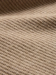 Celtic & Co. Brown Studio Ribbed V-Neck Jumper - Image 8 of 8