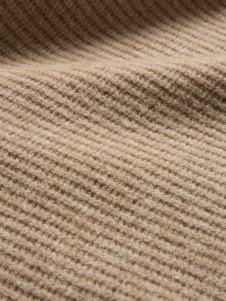 Celtic & Co. Brown Studio Ribbed V-Neck Jumper - Image 8 of 8 Celtic & Co. Brown Studio Ribbed V-Neck Jumper - Image 8 of 8