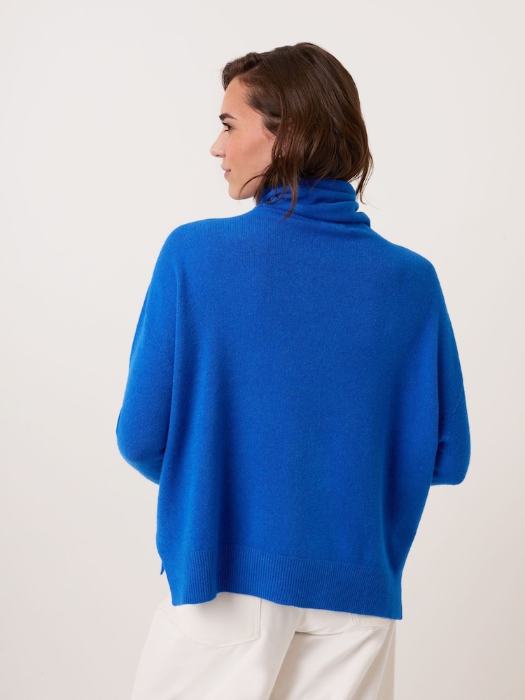 Celtic & Co. Blue Studio Slouchy Roll Neck Jumper - Image 2 of 7