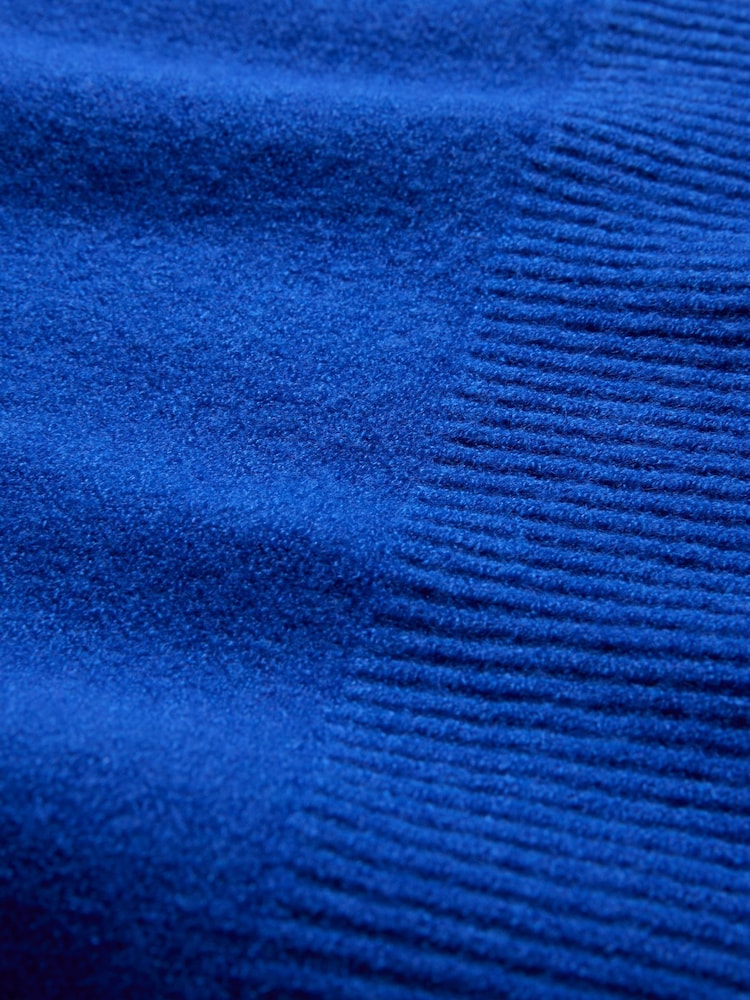 Celtic & Co. Blue Studio Slouchy Roll Neck Jumper - Image 7 of 7