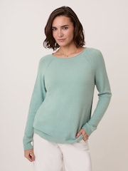 Celtic & Co. Blue Studio Roll Edge Crew Neck Jumper - Image 1 of 5