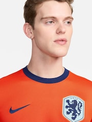 Nike Orange Dri-FIT Netherlands Stadium Home Football Shirt - Image 3 of 9