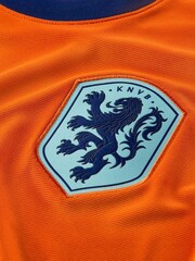 Nike Orange Dri-FIT Netherlands Stadium Home Football Shirt - Image 8 of 9