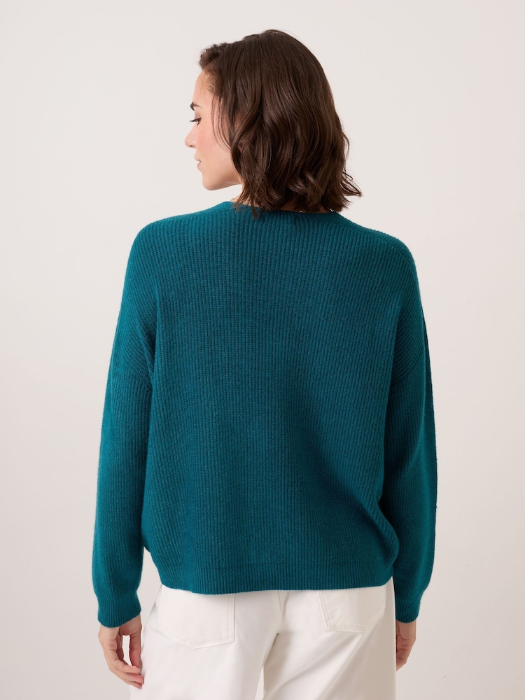 Celtic & Co. Studio Ribbed V-Neck Jumper - Attēls 2 no 7