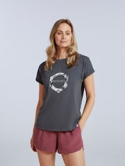 Animal Grey Womens Holly Organic Printed T-Shirt - Image 1 of 8