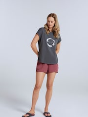 Animal Grey Womens Holly Organic Printed T-Shirt - Image 3 of 8