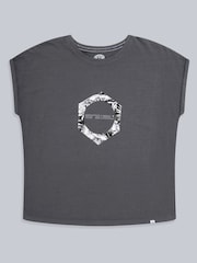 Animal Grey Womens Holly Organic Printed T-Shirt - Image 5 of 8