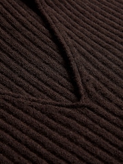 Celtic & Co. Brown Studio Ribbed V-Neck Tank Top - Image 6 of 7