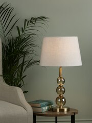 Laura Ashley Antique Brass Selby Glass Ball Large Table Lamp Base - Image 3 of 6