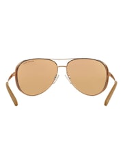 Michael Kors Rose Gold & Pink Chelsea Rim Pilot Sunglasses - Image 6 of 12