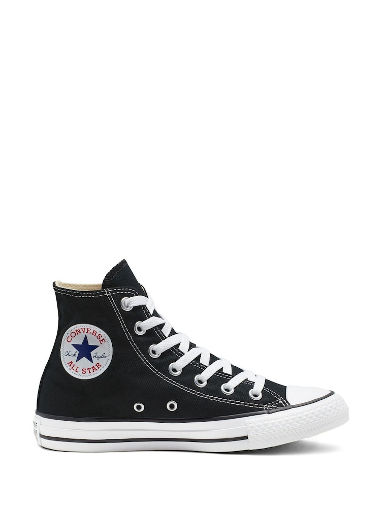 Converse Black/White Wide Fit Chuck Taylor All Star High Trainers - Image 1 of 7