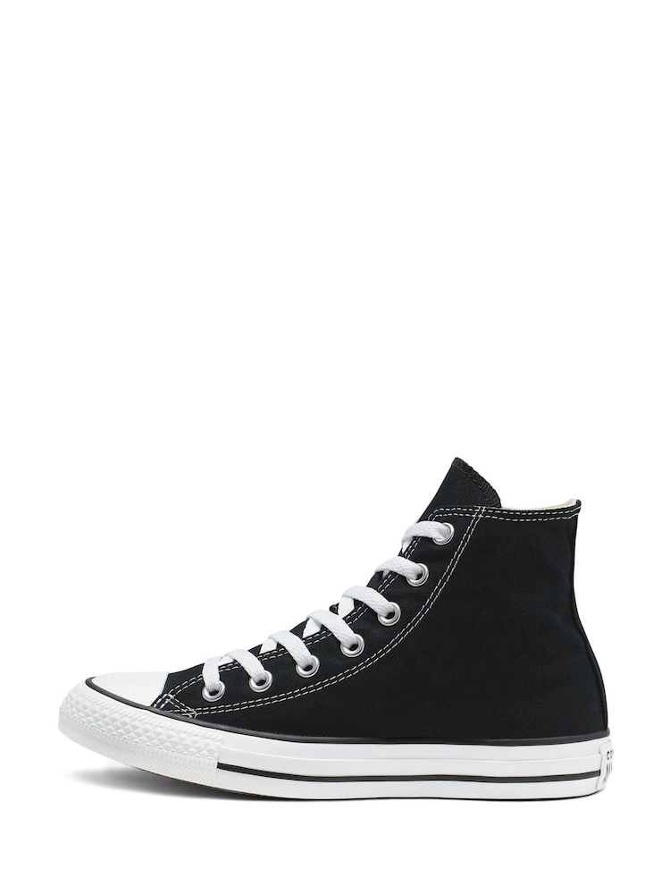 Converse Black/White Wide Fit Chuck Taylor All Star High Trainers - Image 2 of 7