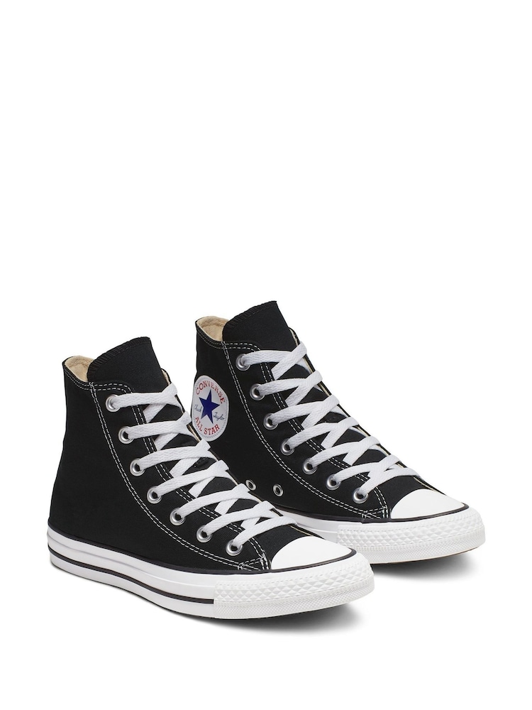 Converse Black/White Wide Fit Chuck Taylor All Star High Trainers - Image 4 of 7