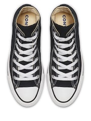Converse Black/White Wide Fit Chuck Taylor All Star High Trainers - Image 6 of 7