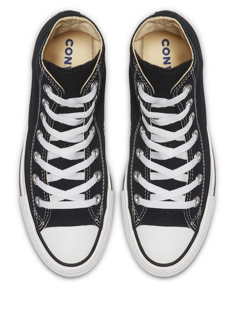 Converse Black/White Wide Fit Chuck Taylor All Star High Trainers - Image 6 of 7