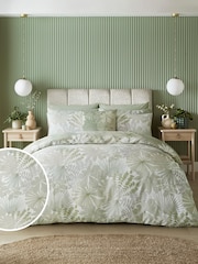 Graham & Brown Green Bohemia 100% Cotton Duvet Cover and Pillowcase Set - Image 1 of 5