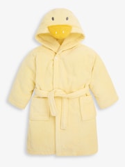 JoJo Maman Bébé Yellow Duck Cotton Towelling Robe - Image 2 of 4