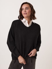 Pull à Col V côtelé Celtic & Co. Studio - Image 1 sur 8